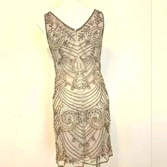 PRELUDE 💯 Rayon Beaded Sequin Evening Dress Size 4 - Picture 1 of 14